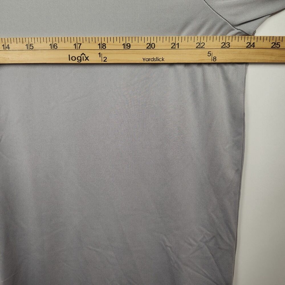 Adidas Golf Polo Shirt Men's XL Light Gray Short Sleeves Lightweight - Picture 5 of 9